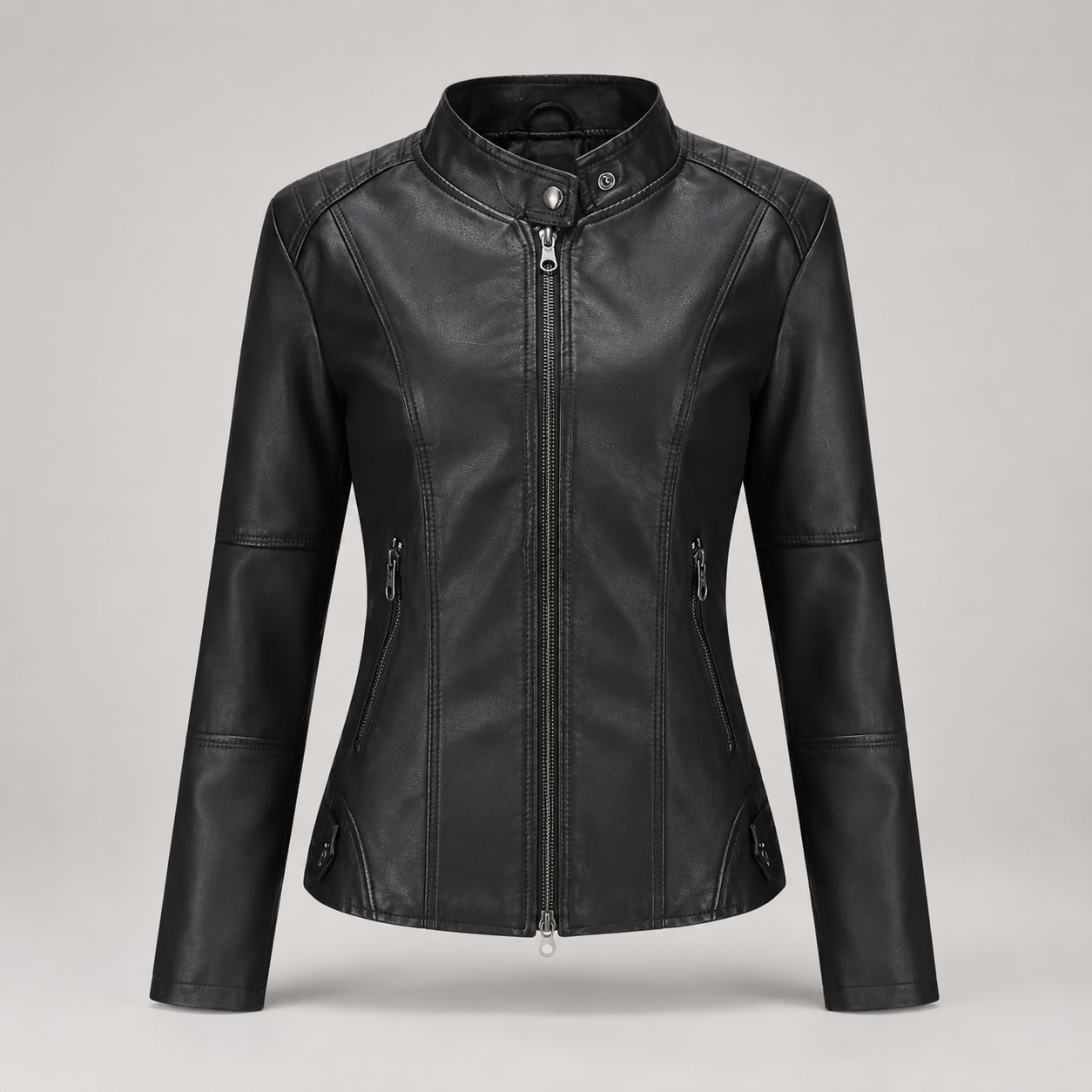 Classic Leather Biker Jacket