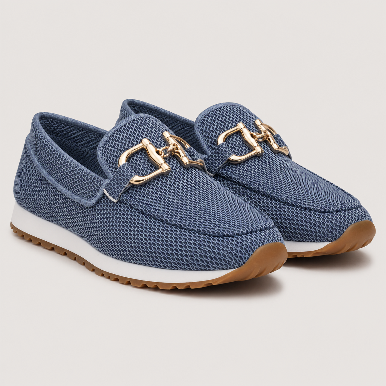 Bit Buckle Driving Loafers