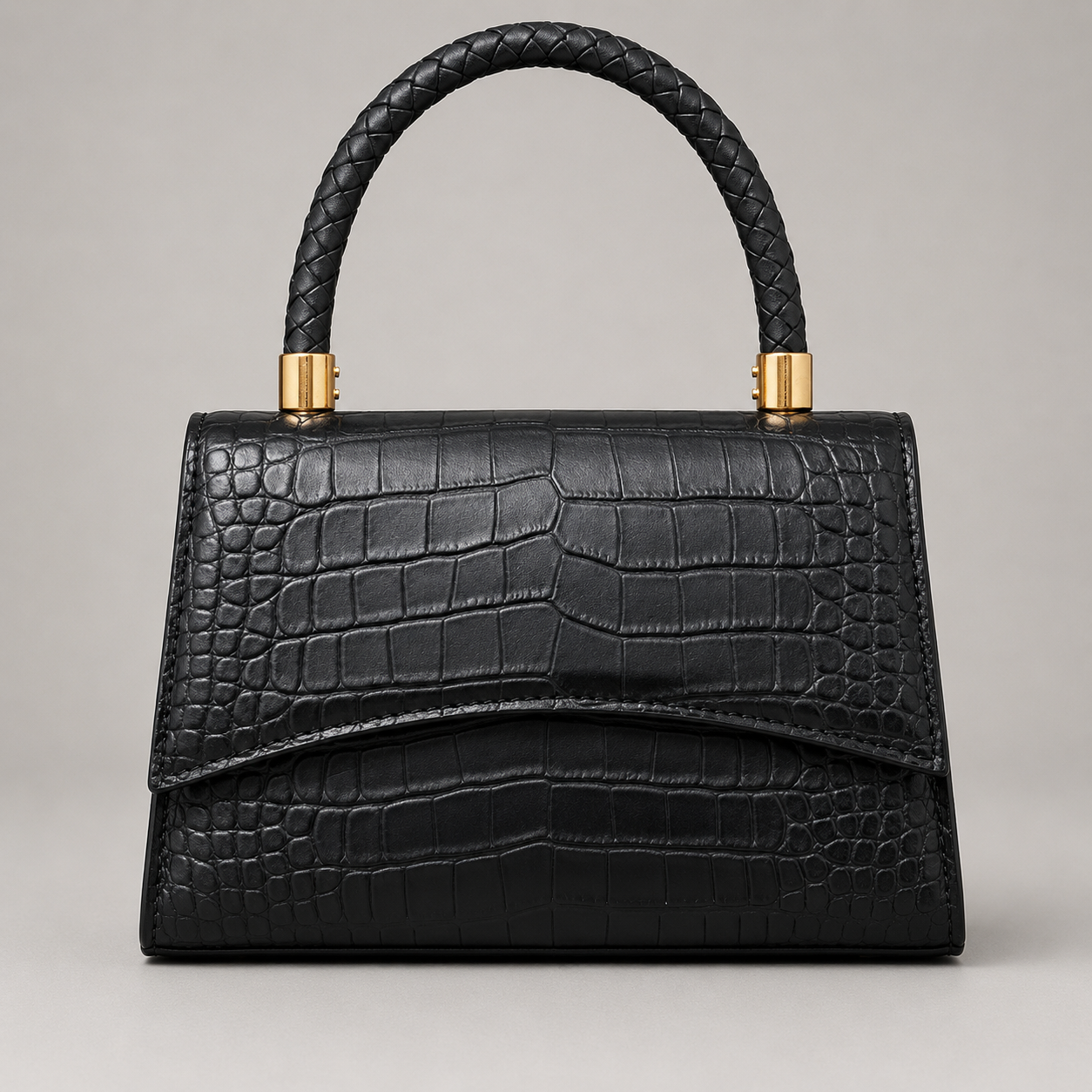 Croc Top-Handle Handbag
