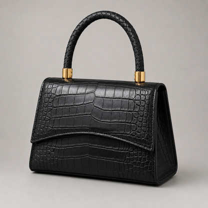 Croc Top-Handle Handbag