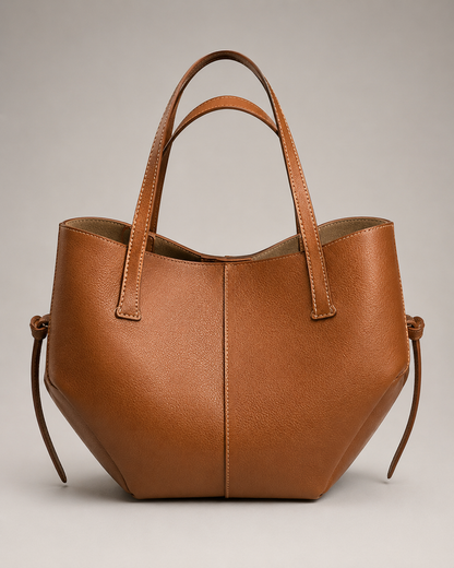 Slouchy Leather Shoulder Tote