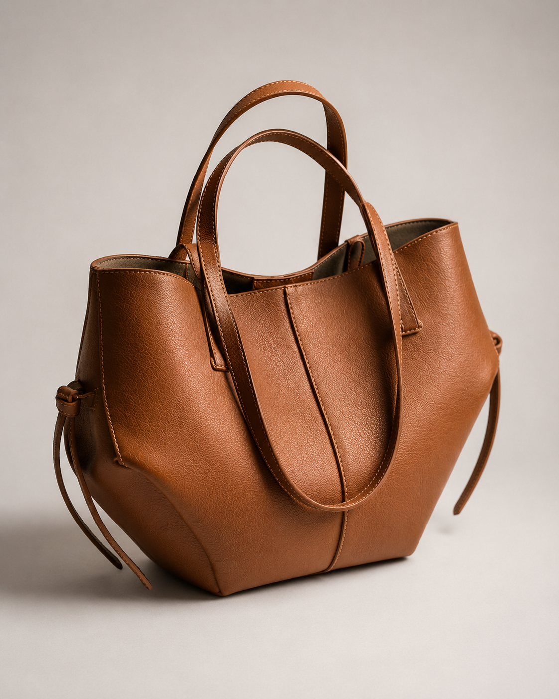 Slouchy Leather Shoulder Tote