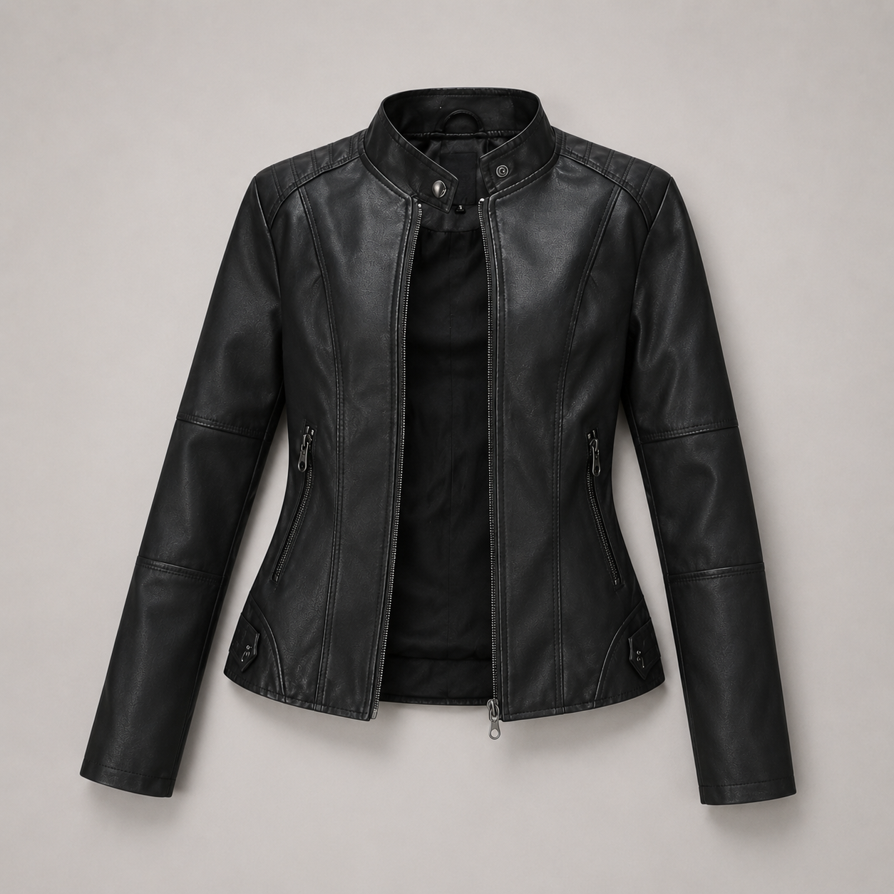 Classic Leather Biker Jacket