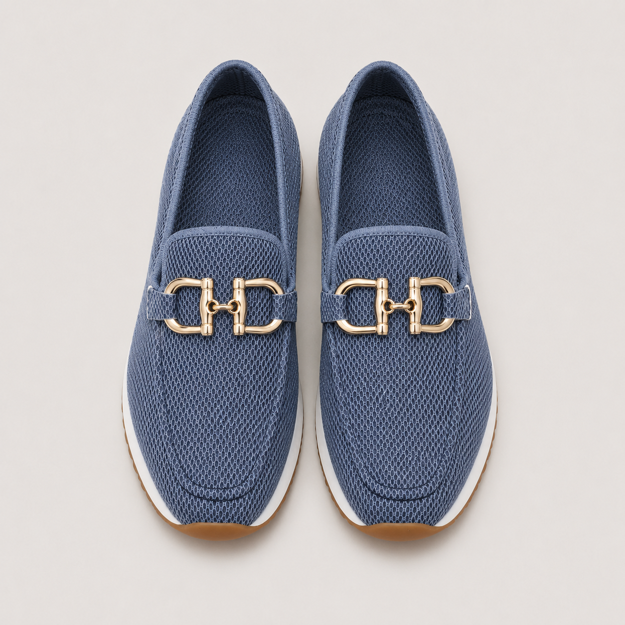 Bit Buckle Driving Loafers
