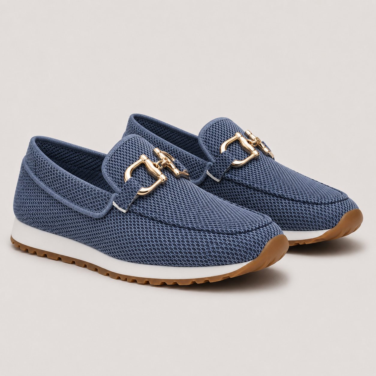 Bit Buckle Driving Loafers