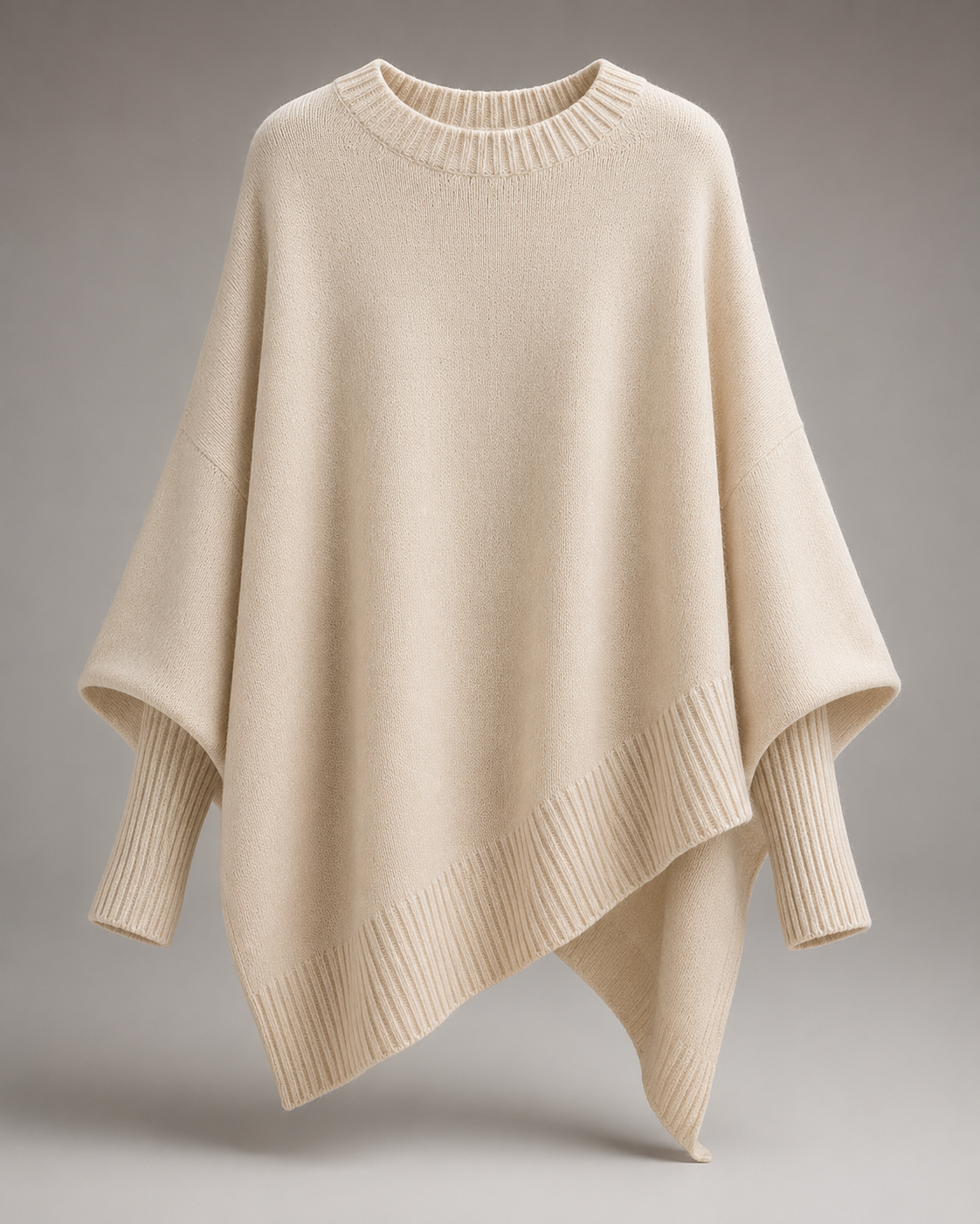 Cozy Knit Poncho Cape