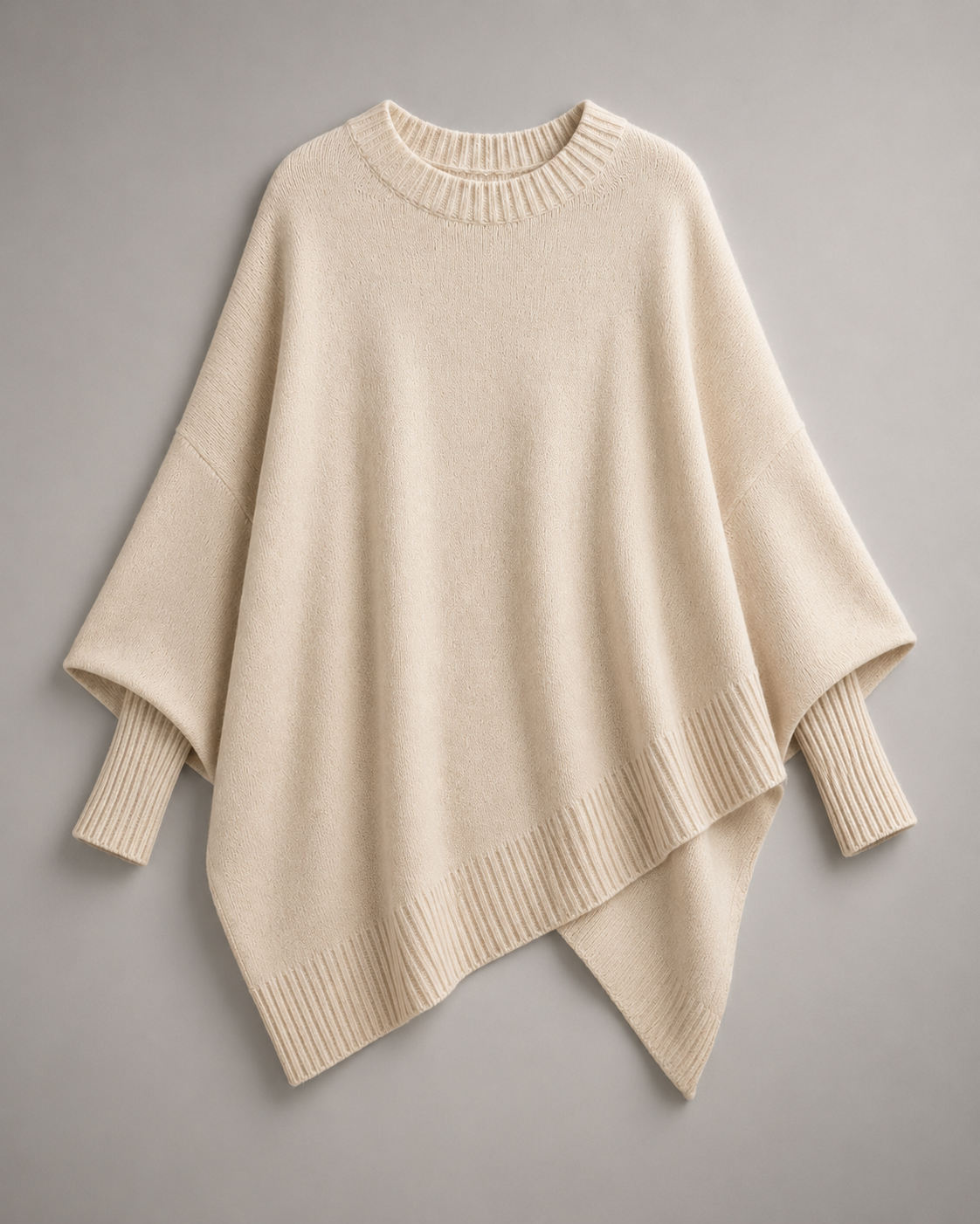 Cozy Knit Poncho Cape