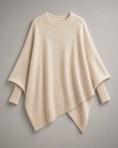 Cozy Knit Poncho Cape