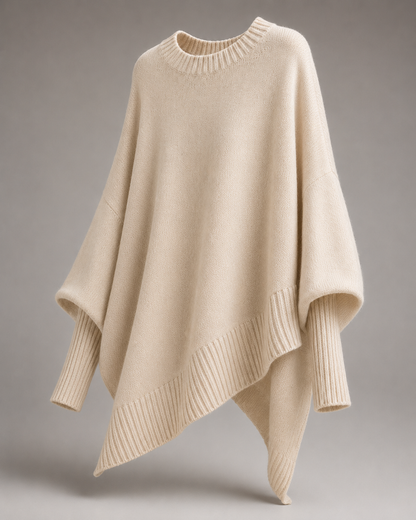 Cozy Knit Poncho Cape
