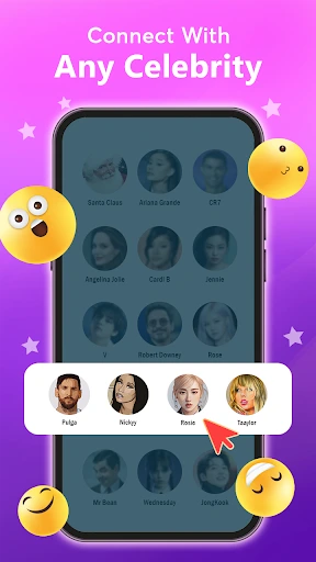 Gameplay screenshot 1 from Idol Prank Video Call & Chat - Casual game